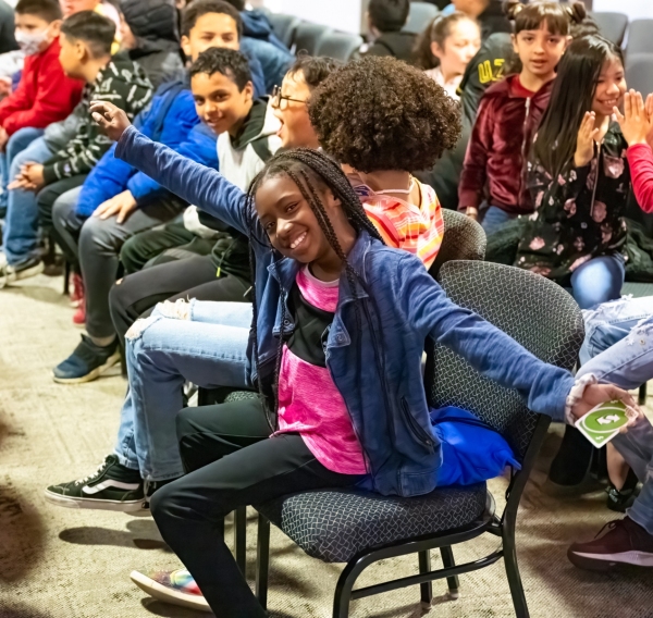 Student at Jazz for the Schools