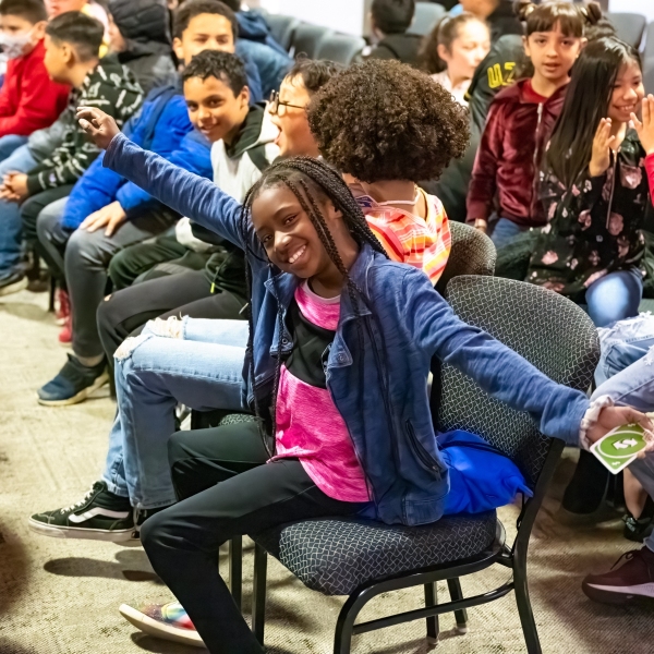 Student at Jazz for the Schools