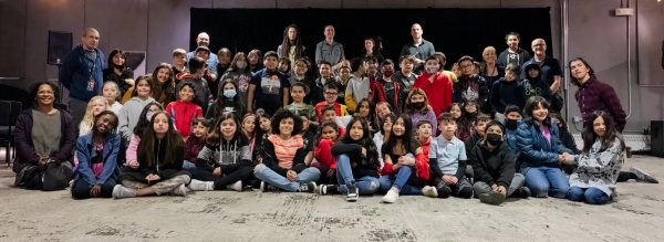 Class picture at Jazz for the Schools, McNichols Building