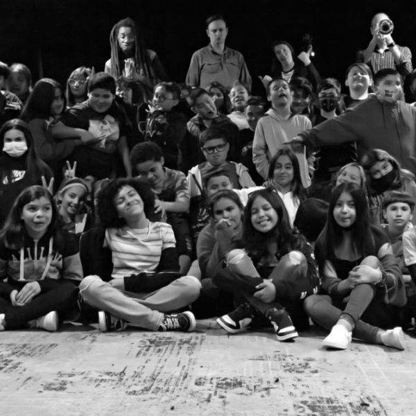 Class photo taken at a Jazz for the Schools Program