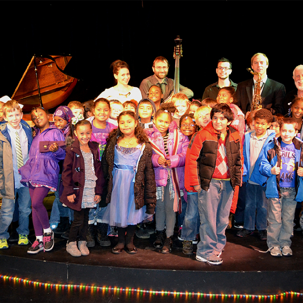 Class photo from Jazz for the Schools