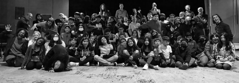 Class photo taken at a Jazz for the Schools Program