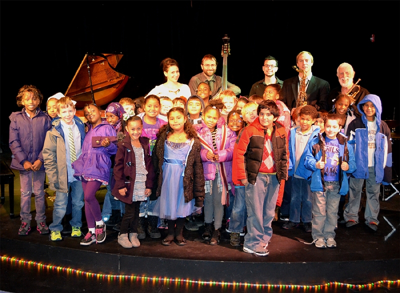 Class photo from Jazz for the Schools