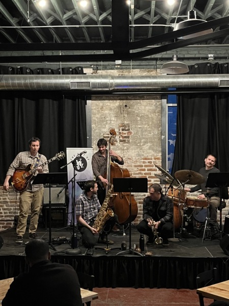 NextUp: Adam Gang Quintet at Woods Boss Brewing, 2024